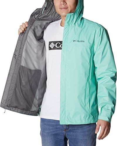 Miniatura 5 de Columbia - Chaqueta impermeable para hombre grande y alto Watertight II
