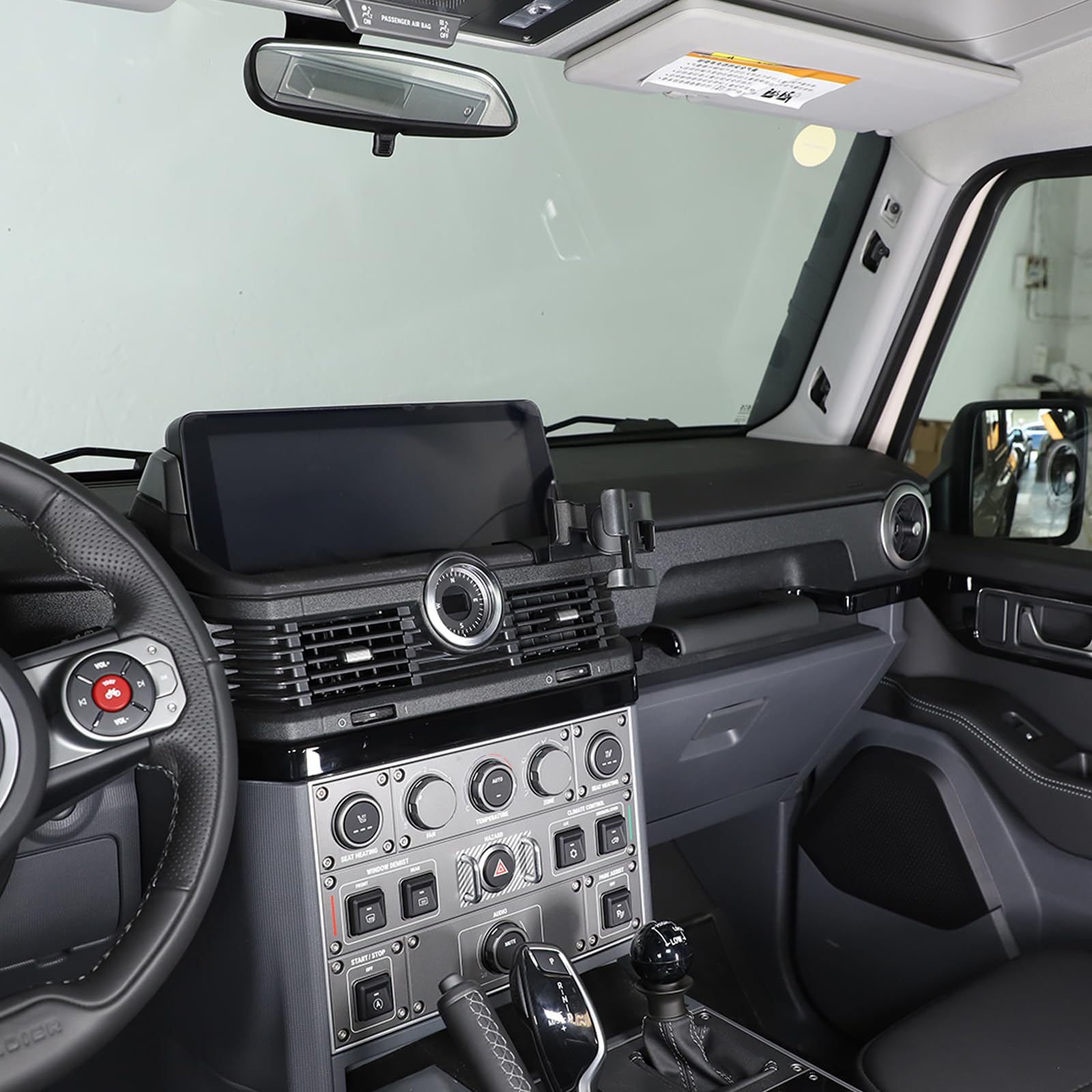 Supporto per telefono cellulare multifunzionale per console centrale per auto Supporto per bevande compatibile con Ineos Grenadier 2020-2024 Accessori auto