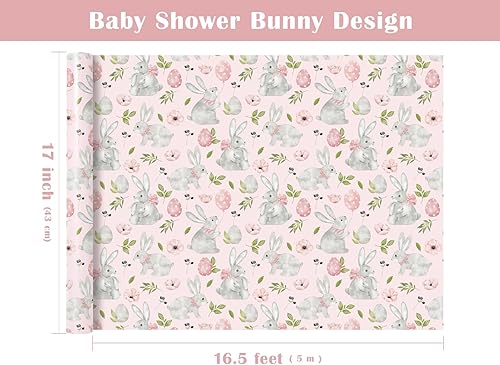 Vista 301 de WRAPAHOLIC Papel de regalo reversible, mini rollo, 17 pulgadas x 33 pies, adorable diseño de gato y azul sólido para cumpleaños, vacaciones