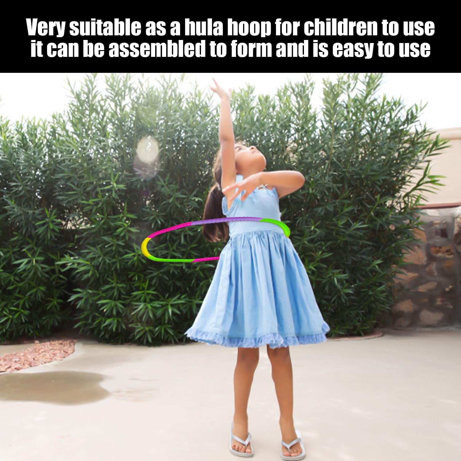 Hula Hoop 1 sztuka kolorowy pasek do tańca i 1 sztuka, Hula Hoop dla dzieci, zdejmowany hula hoop, rekwizyty do tańca