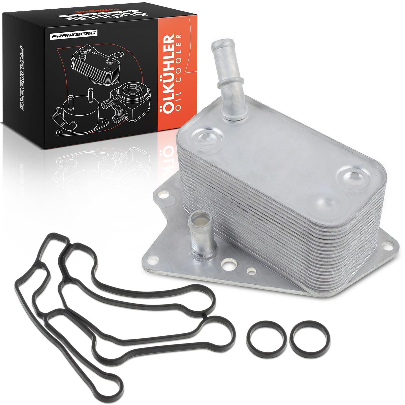Frankberg Enfriador de aceite de motor 5989070231 | Compatible con: Astra H GTC A04, Vagón BLS, Astra H Twintop A04, 9-3 Familiar E50, Vectra C CC Z02, Caravana Astra H A04