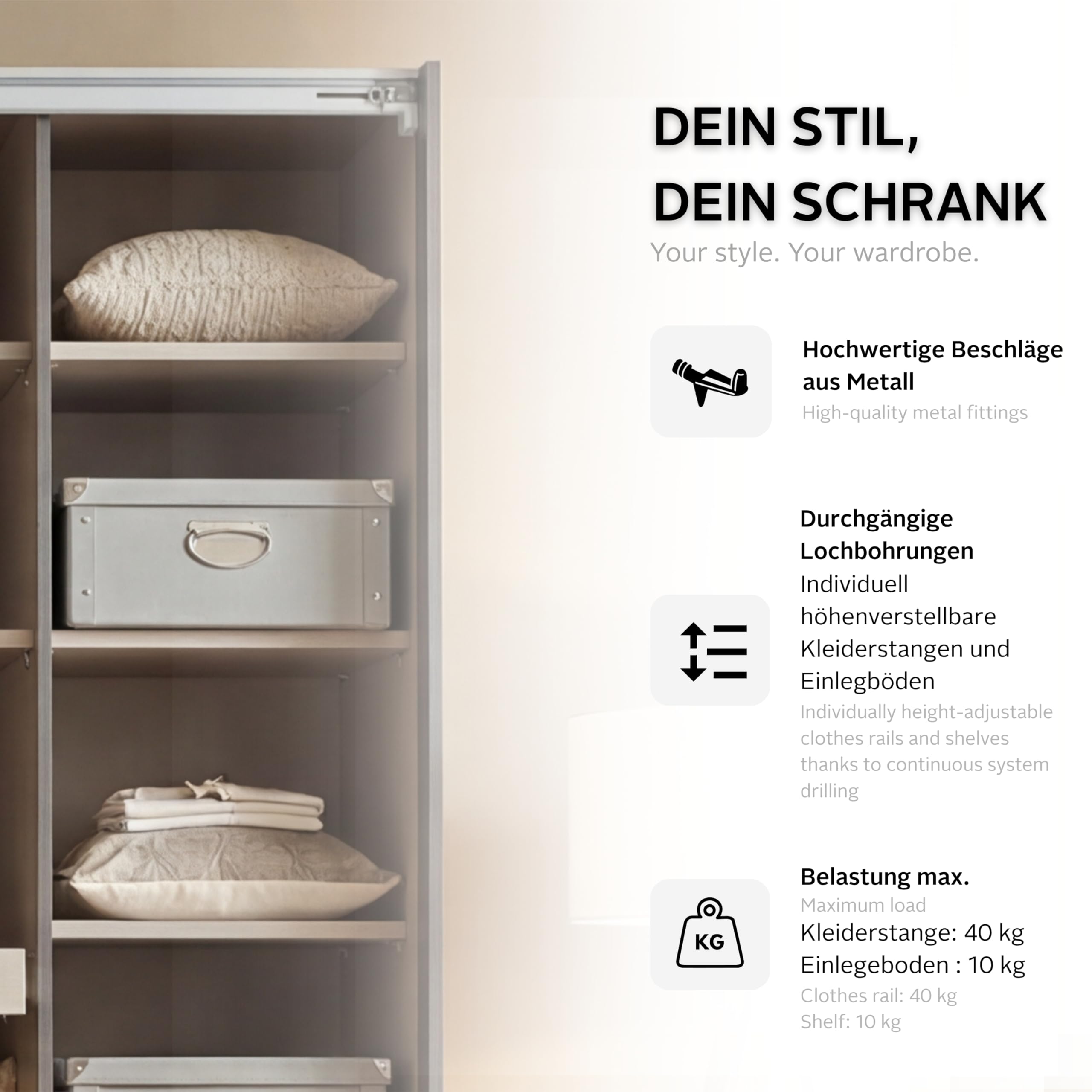 Rauch Möbel KULMBACH, Schwebetürenschrank, Farbe Weiß, Breite 360 cm | Kleiderschrank mit Schwebetüren, Schiebetüren, 3-türig, Zubehör Basic, für Schlafzimmer, Jugendzimmer, Garderobe, Flur