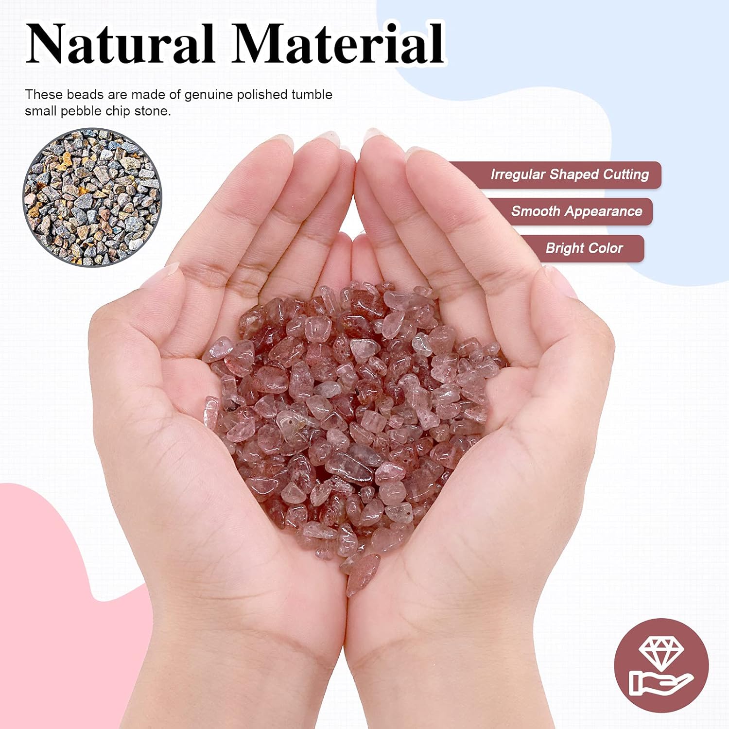 Crystals Stone Beads for Jewelry Making About 470Pcs Irregular Natural Chip Stone Beads Gemstones Crystal Loose Rocks for Earrings Beads Making, Necklace, Bracelet, DIY Art Crafts w String