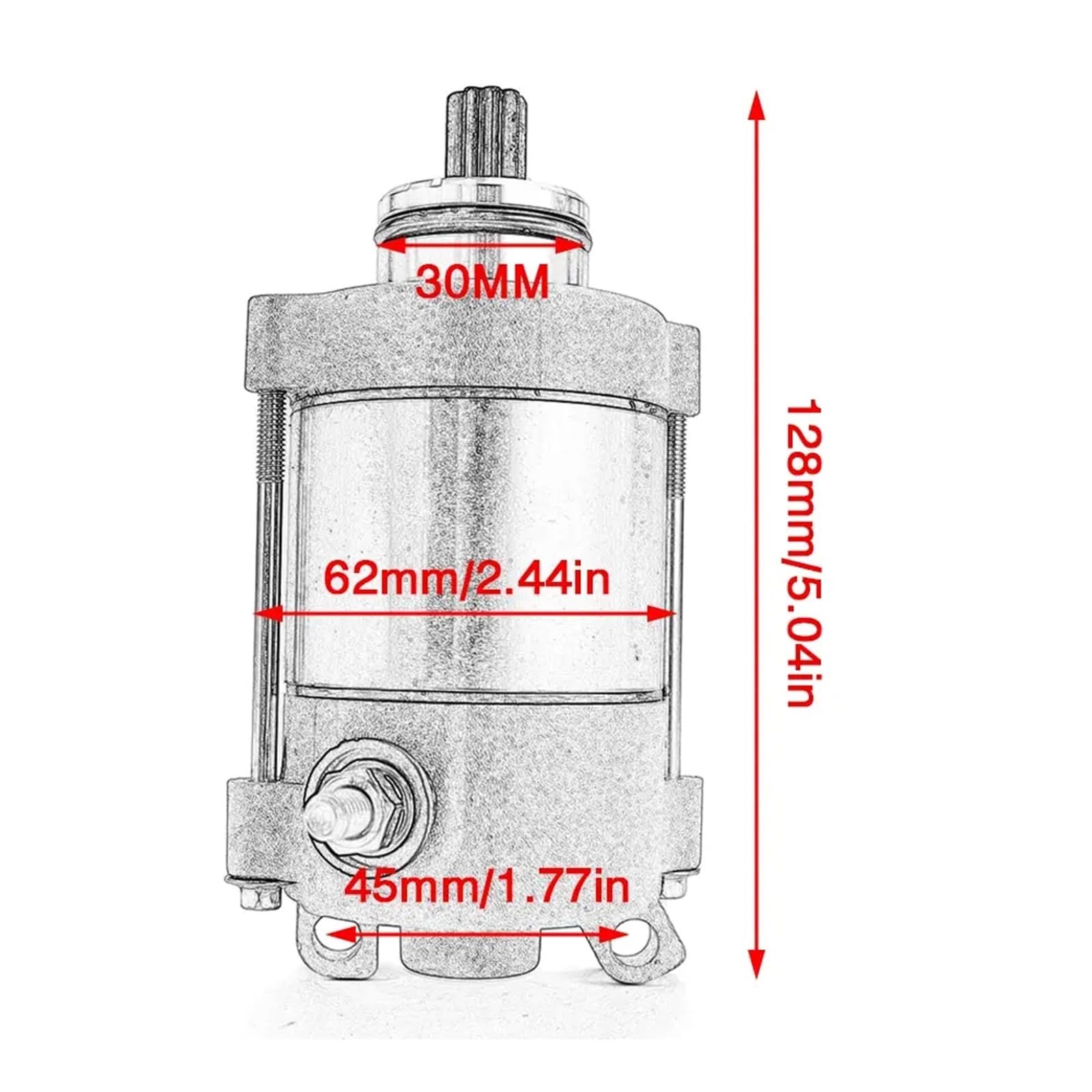 写真確認用 オートバイ用電動スターターモーター CRF450 CRF450X 2005-2018 18852
