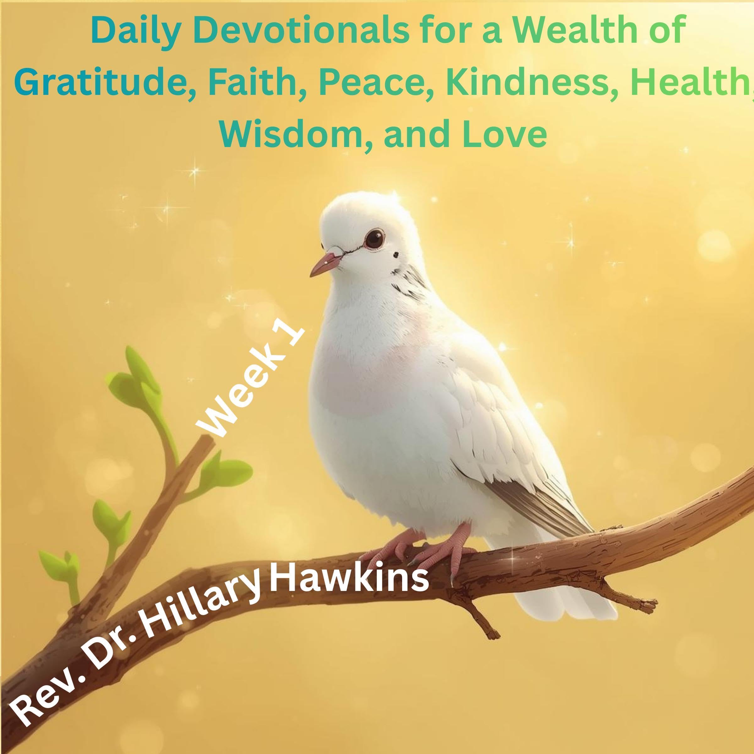 Cover art for Daily Devotionals for a Wealth of Gratitude, Faith, Peace, Kindness, Health, Wisdom, and Love: Week 1