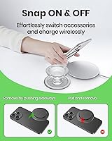 Vista 7 de Soporte magnético de agarre para teléfono móvil plegable y expandible con forma de osito de goma 3D para teléfono inteligente, tableta, accesorio