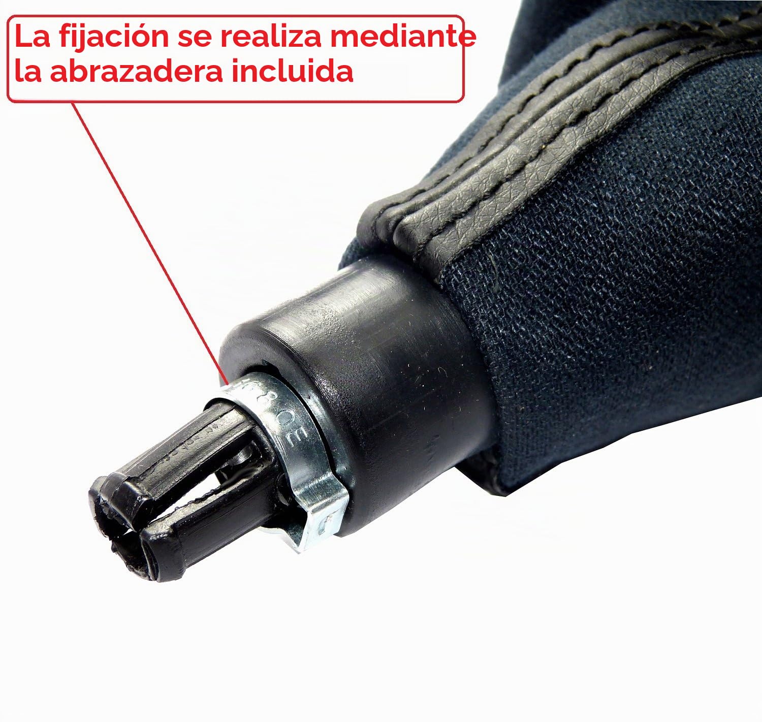 Pomo palanca de cambios y Funda palanca de cambios para VW Passat B5 3B 3BG 2000-2005 - 6 velocidades marchas - con Marco - negro - para transmisión manual - fuelle palanca de cambios - (A257-2)