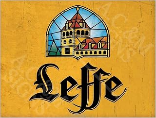 Metal Sign Plaque Print Poster Leffe Lager Beer Gift Dad Man Cave Shed Home Bar Ref12662 (8x6 inches (Approx) 20cmx15cm)