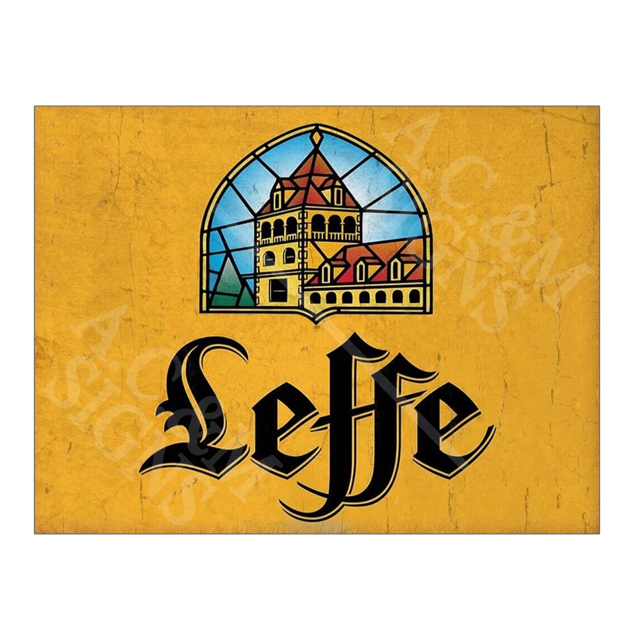 Metal Sign Plaque Print Poster Leffe Lager Beer Gift Dad Man Cave Shed Home Bar Ref12662 (10x8 inches (Approx) 25cmx20cm)