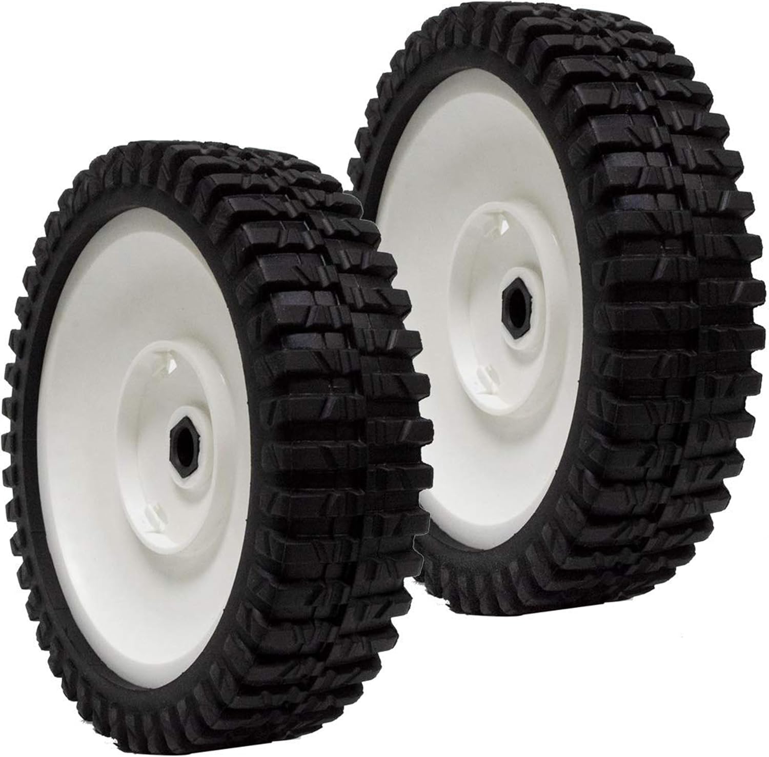 Mr Mower Parts 2-Pack Lawn Mower Front Drive Wheel Replacement for Craftsman Husqvarna Poulan AYP 180773 532180773 180775 532180775