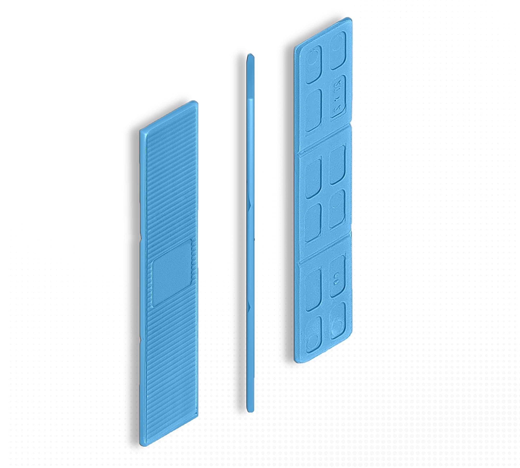 Doja Barcelona Blue Window Glazing Spacers Glazing Packers Plastic 2Mm Pack 100 | Plastic Window Shims For Glass Leveling, Fitting Spacers And | Blocks And Leveling Shims