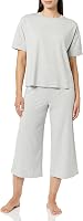 Amazon Essentials Women's Super Soft Cotton Modal Capri Pajama Set - Relaxed Fit Lounge Sleepwear