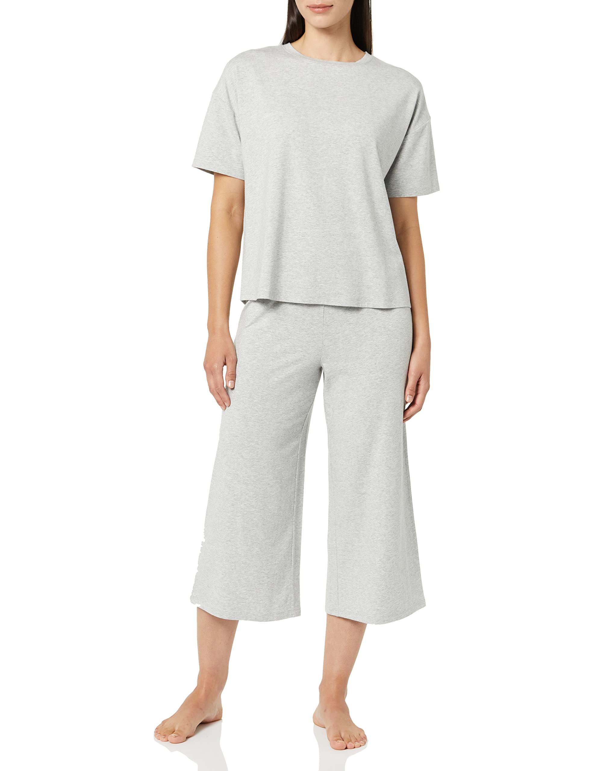 Amazon Essentials Womens Knit Jersey Capri Pajama Set Loungewear