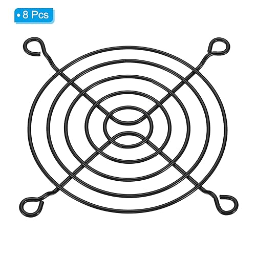 Miniatura 3 de PATIKIL Parrilla de dedo para ventilador de 3.150 in, paquete de 8 protectores de rejilla de metal para ventiladores de escape de 3.150 x 3.150 in