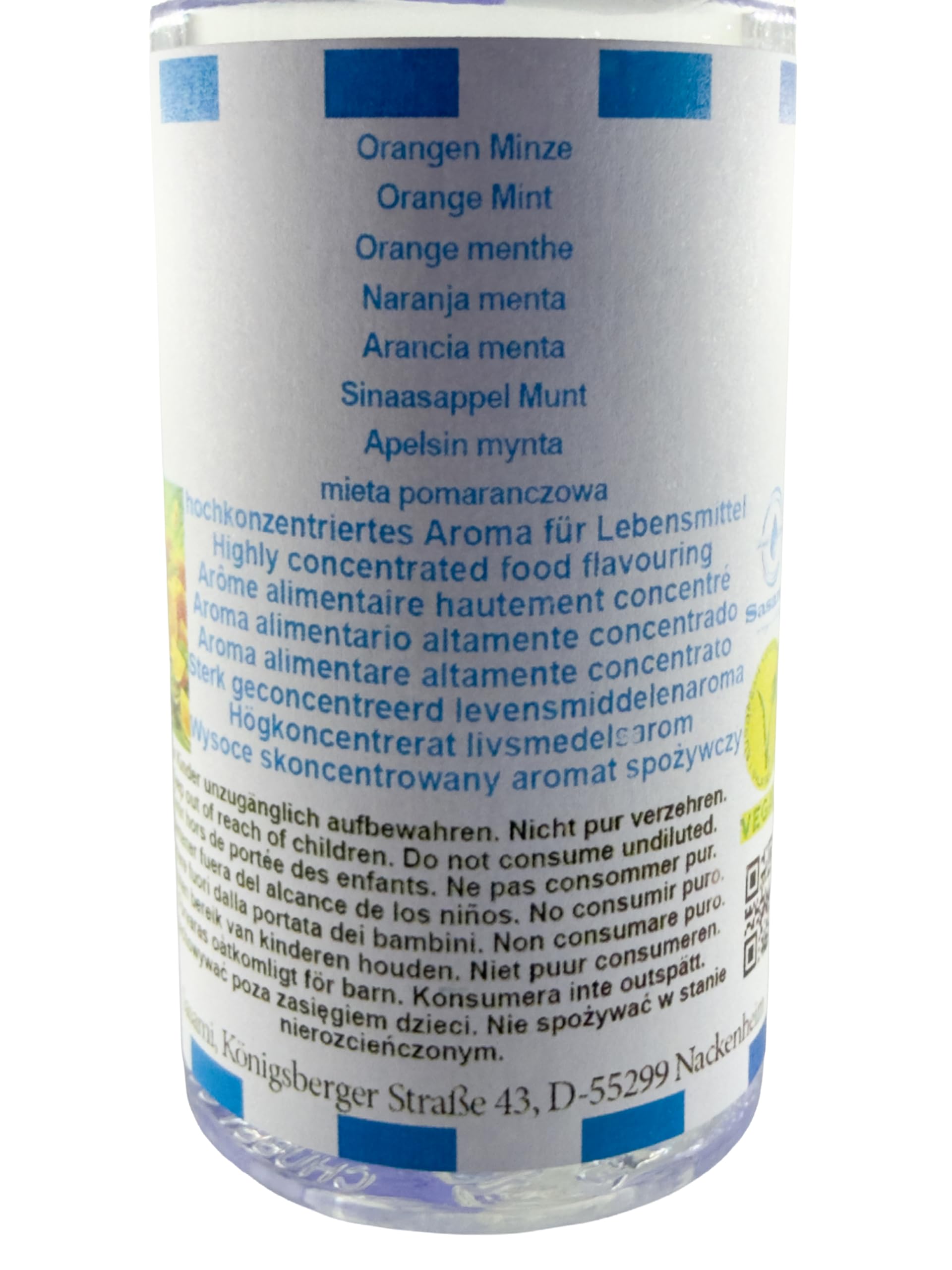 Orange Ice Aromat Koncentrat - wegański - Sasami - 100ml