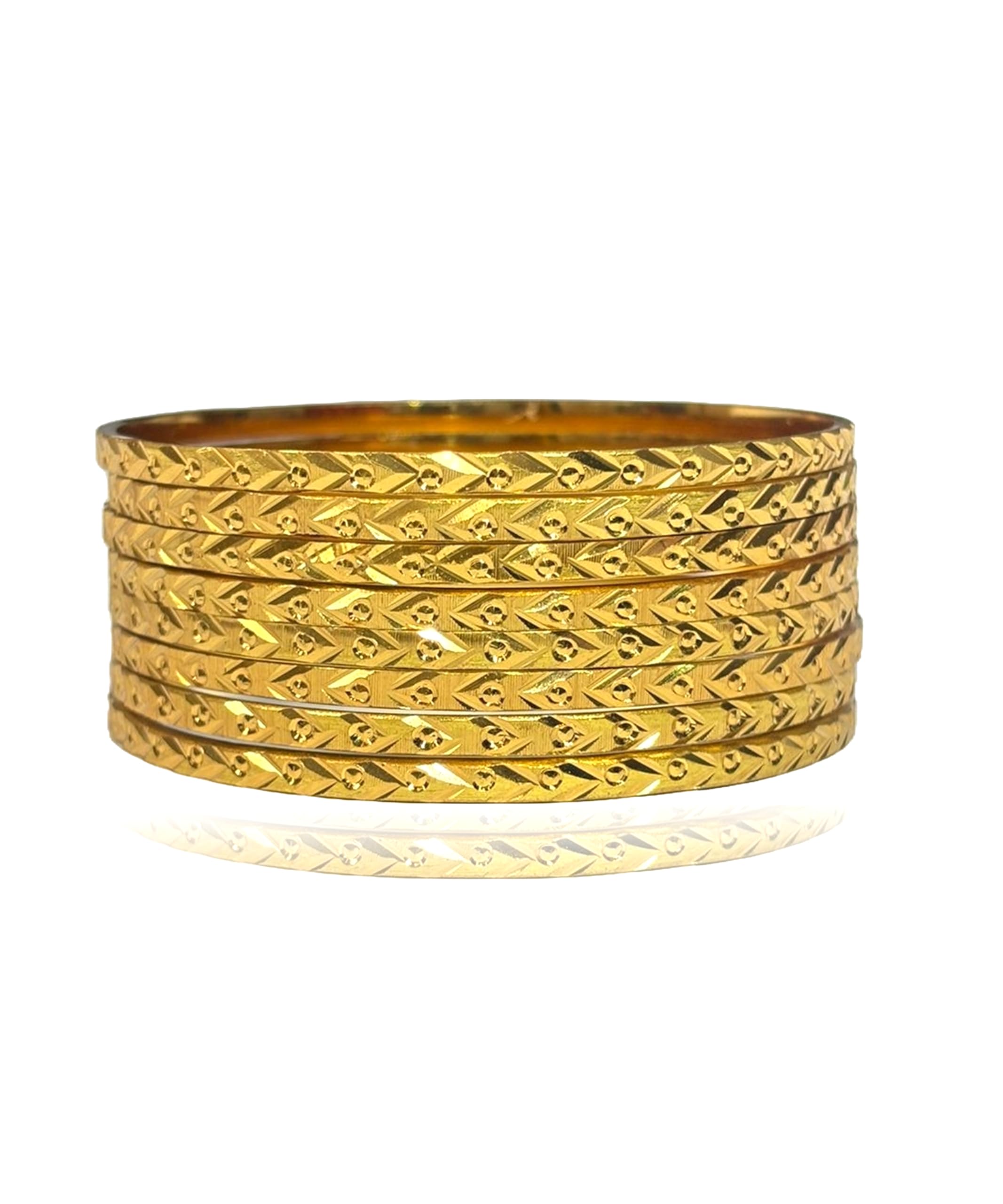 Paradise Jewels Gold plated Traditional Bangle set for woman and girls(set of 8) (2.10) (B0DH2LHWSV) Amazon Price History, Amazon Price Tracker