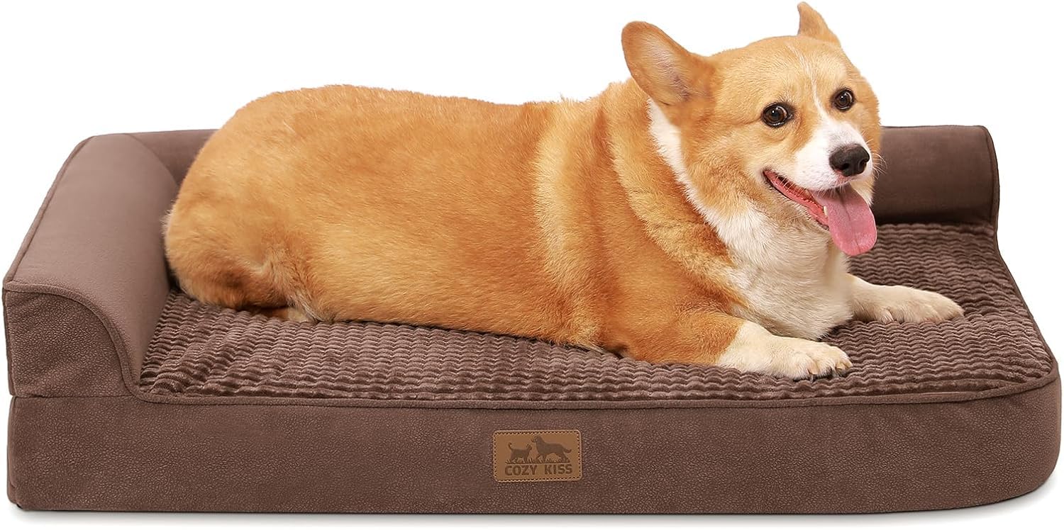 COZY KISS Orthopädisches Hundebett für große Hunde, waschbares Hundesofa | abnehmbar und wasserfest