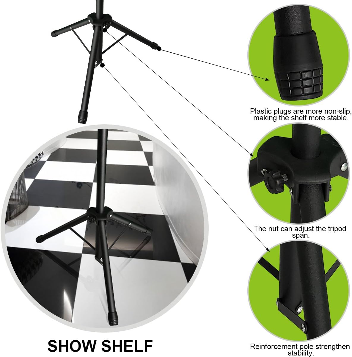 Exclusive Discount 90% Price HUAZI Double-Sided Poster Stand,Floorstanding Sign Stand Holder for Display,Height Adjustable up to 73 inches for Board Sign (Stand only)