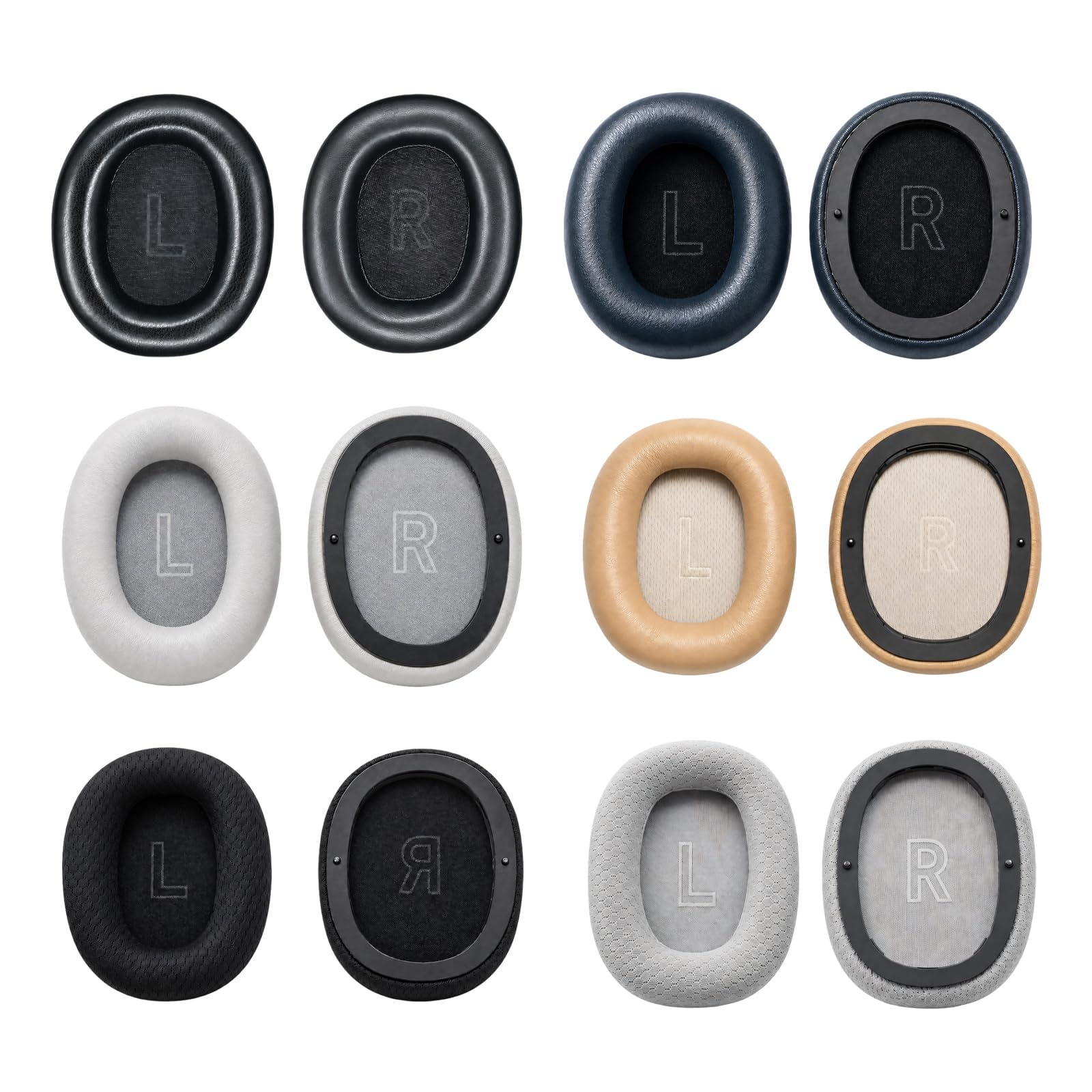 Paire de coussinets pour casque H95, ensemble de coussins ovales, cadre de montage en mousse pour renouvellement de l'utilisation, coussinets de rechange pour écouteurs ovales, paire de coussinets