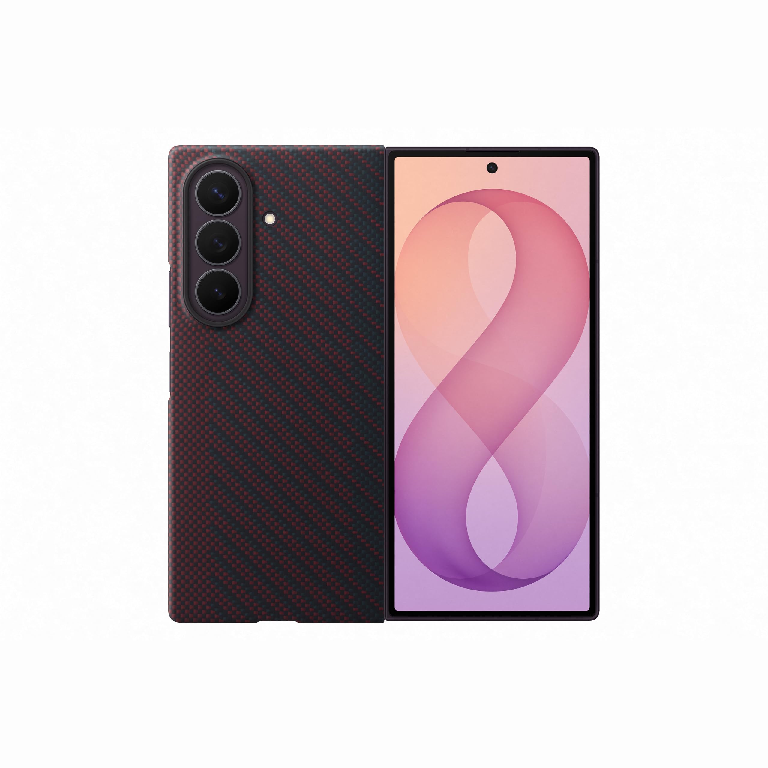 Samsung Funda con imán de Carbono Oficial para Galaxy Z Fold8 Ultra Violet | Funda y protector de pantalla antirreflectante en la caja. Diseño ultrafino, hecho de fibra de aramida aeroespacial