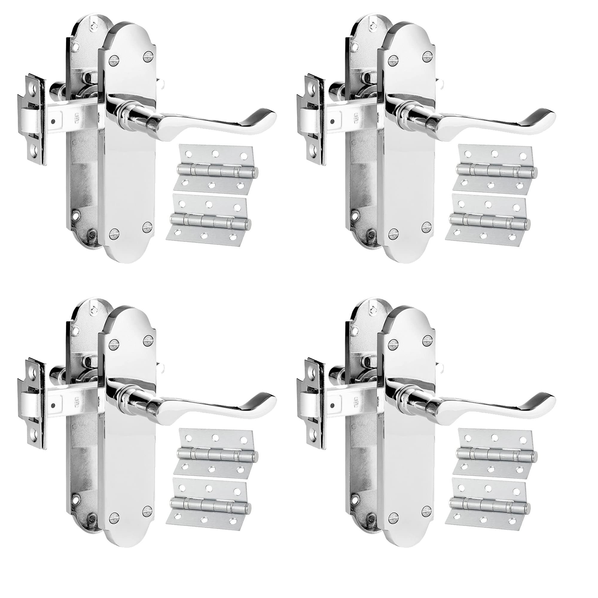 Buy XFORT Chrome Elegance Range Polished Chrome Richmond Lever Latch