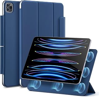 ESR for iPad Pro 11 Case, (2022/2021/2020,4th/3rd/2nd Generation), Convenient Magnetic Attachment, Two-Way Stand, Full Pencil 2 Support, Auto Sleep/Wake, Rebound Magnetic Case, Navy Blue