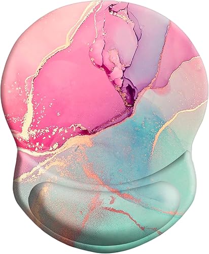 Alfombrilla de mouse con soporte de muñeca, ergonómica para aliviar el dolor, cómoda almohadilla de silicona para mouse con base de poliuretano