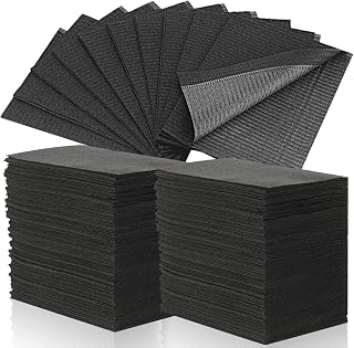 Autdor Dental Bibs - 50Pcs Disposable Dental Bibs Sheets 3 Ply Tissue Waterproof Lap Cloths 13" x 18" Patient Bibs Tattoo Bibs Tattoo Table Covers Clean Pad Dental Napkins for Pets Tray Covers
