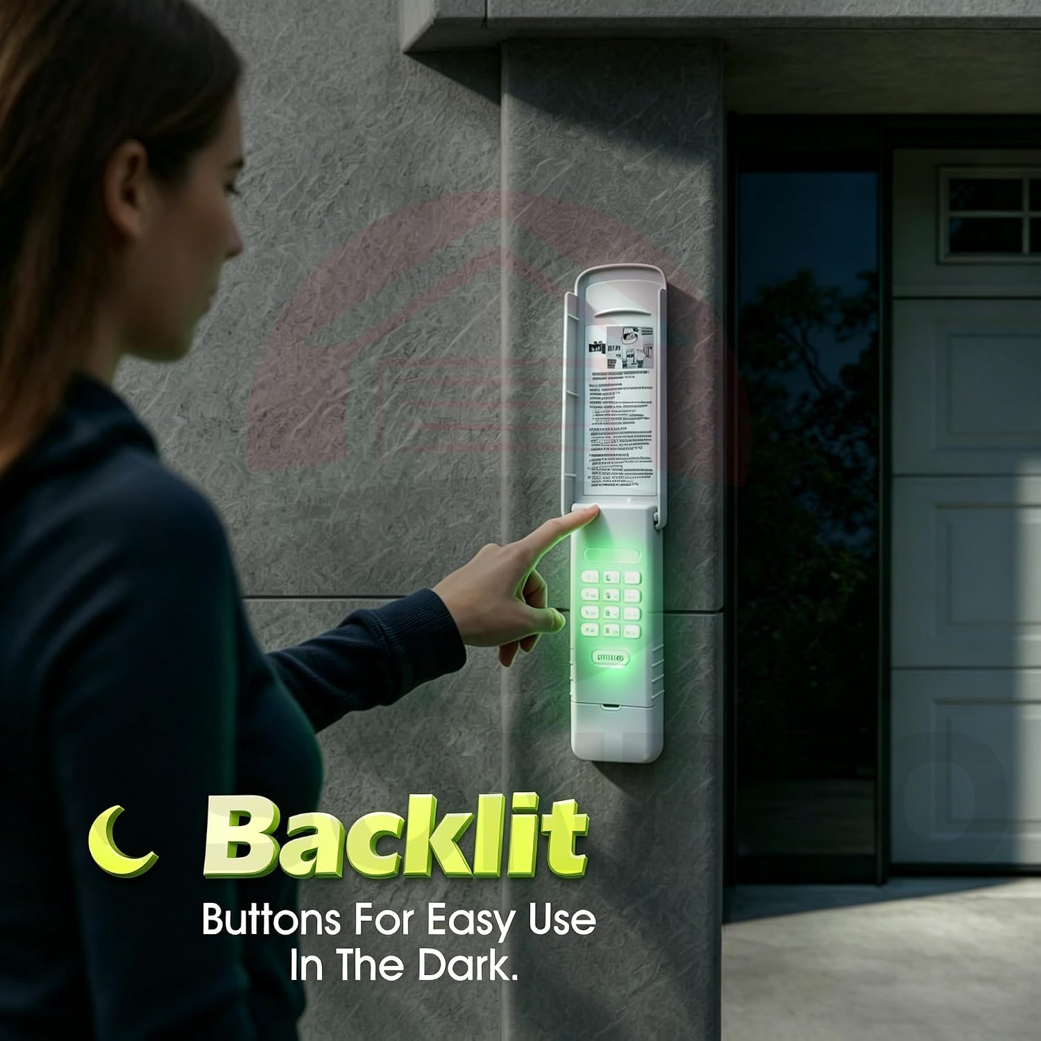 ASONPAO for LiftMaster 877Max 877LM Wireless Universal Garage Door Opener Keypad