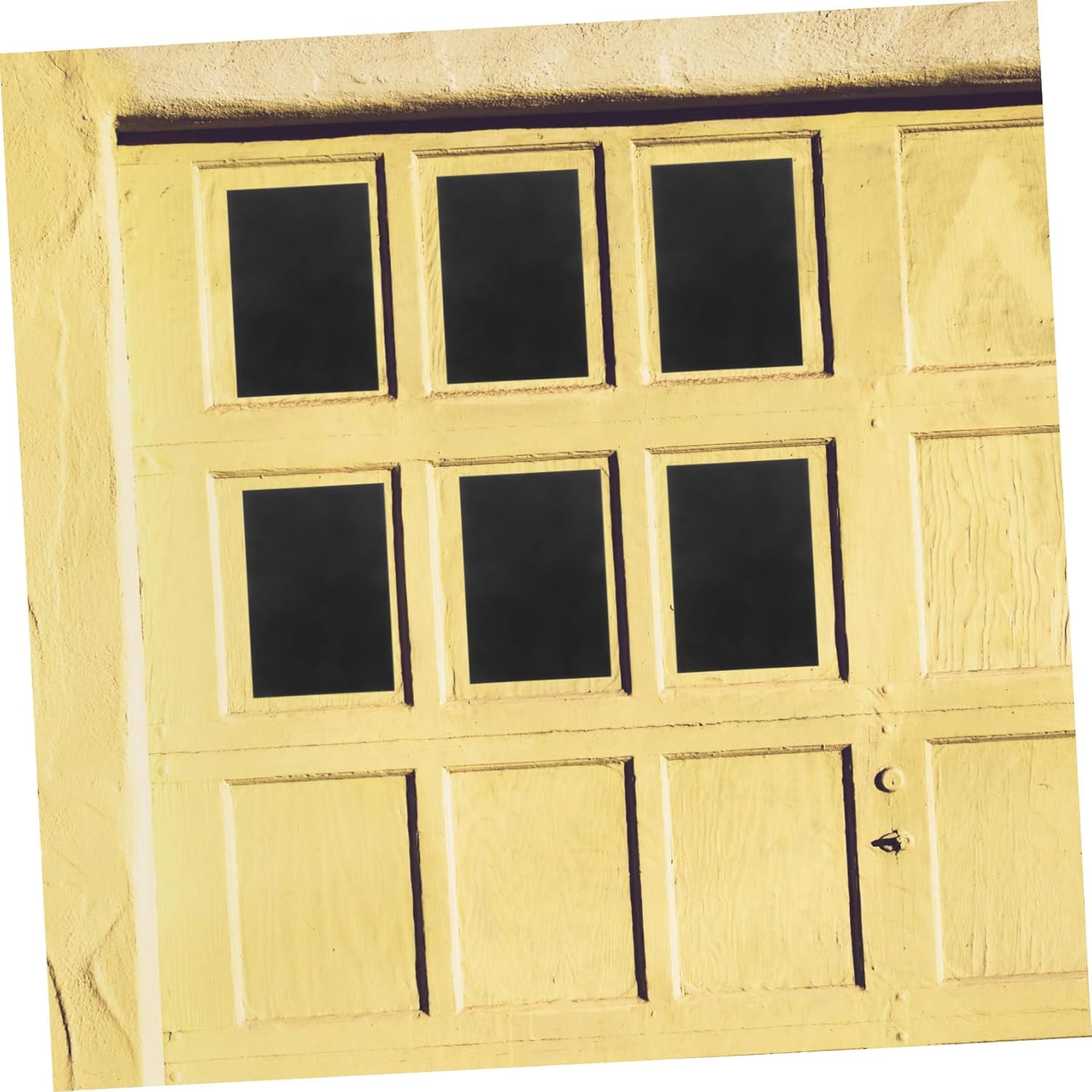 16pcs Magnetic Garage Door Faux Windows Decorative Hardware Set Glossy Finish Looks Like Real Window Panels Easy to Install Garage Decoration for Home and Garden