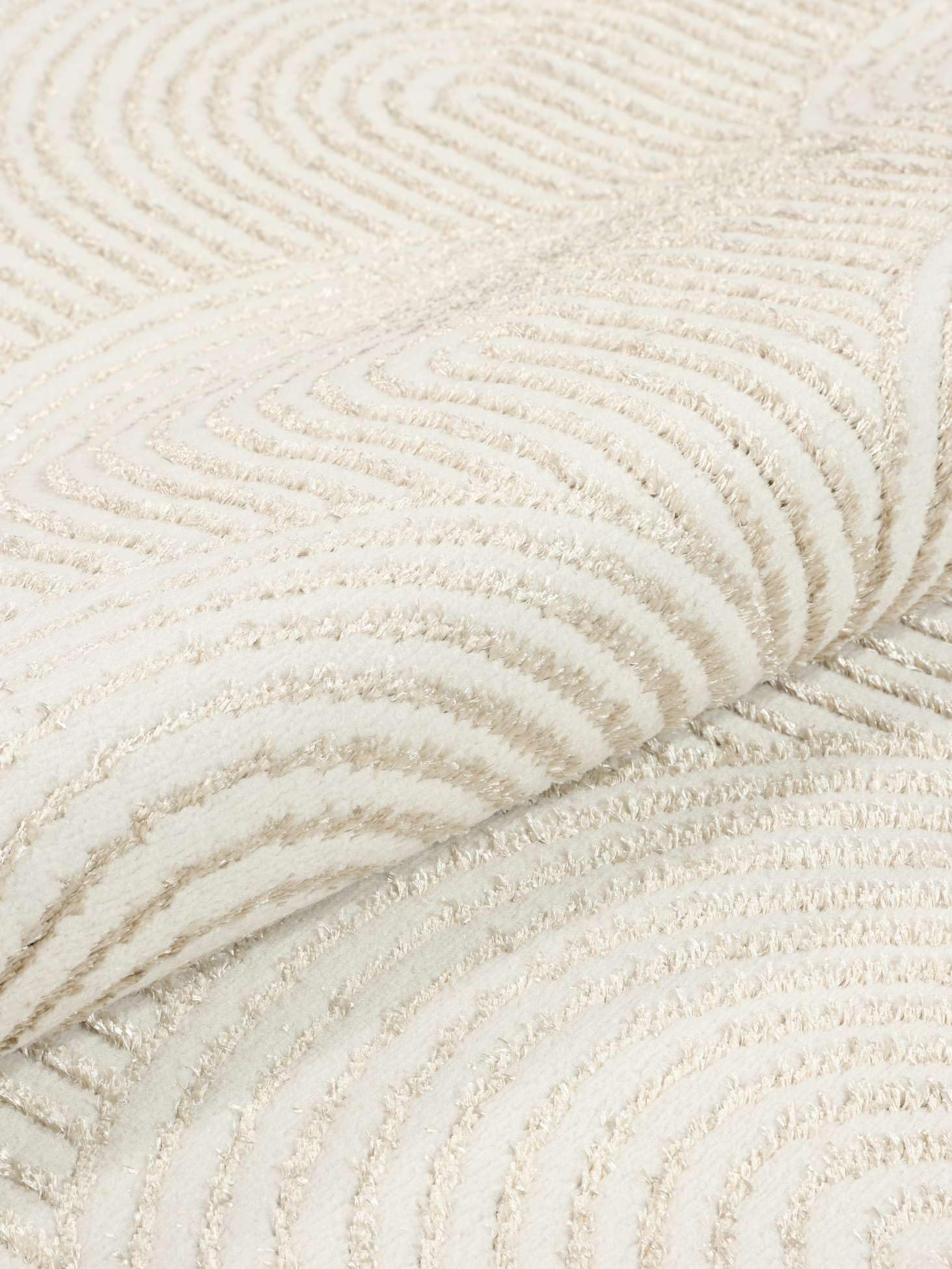 RugVista Harper, Vloerkleed, 240 x 340 cm, Rechthoekig, Middelpolig, Woonkamer, Slaapkamer, Alleen chemisch reinigen, oeko_tex_100, Licht Beige