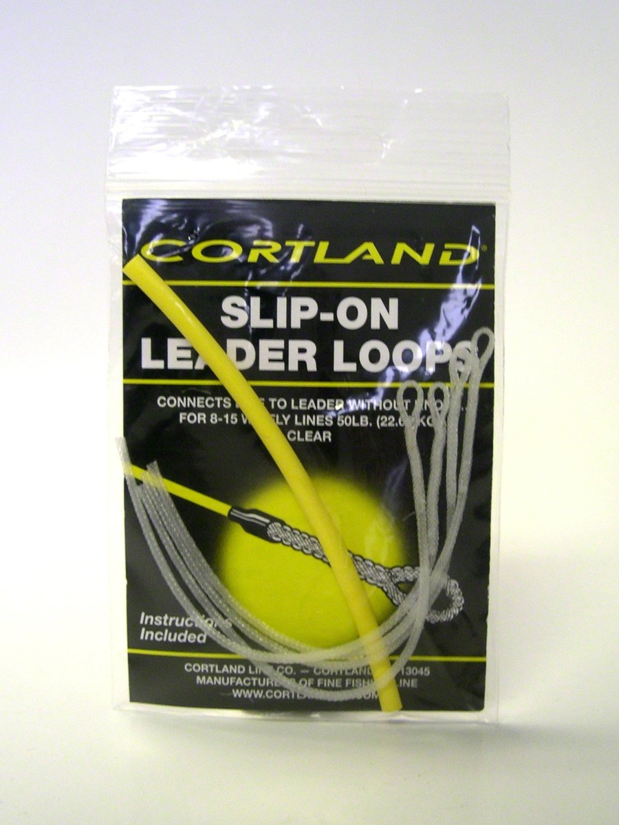 Cortland601253 Slip-On Leader Loops Braided Clr, 30-Pound