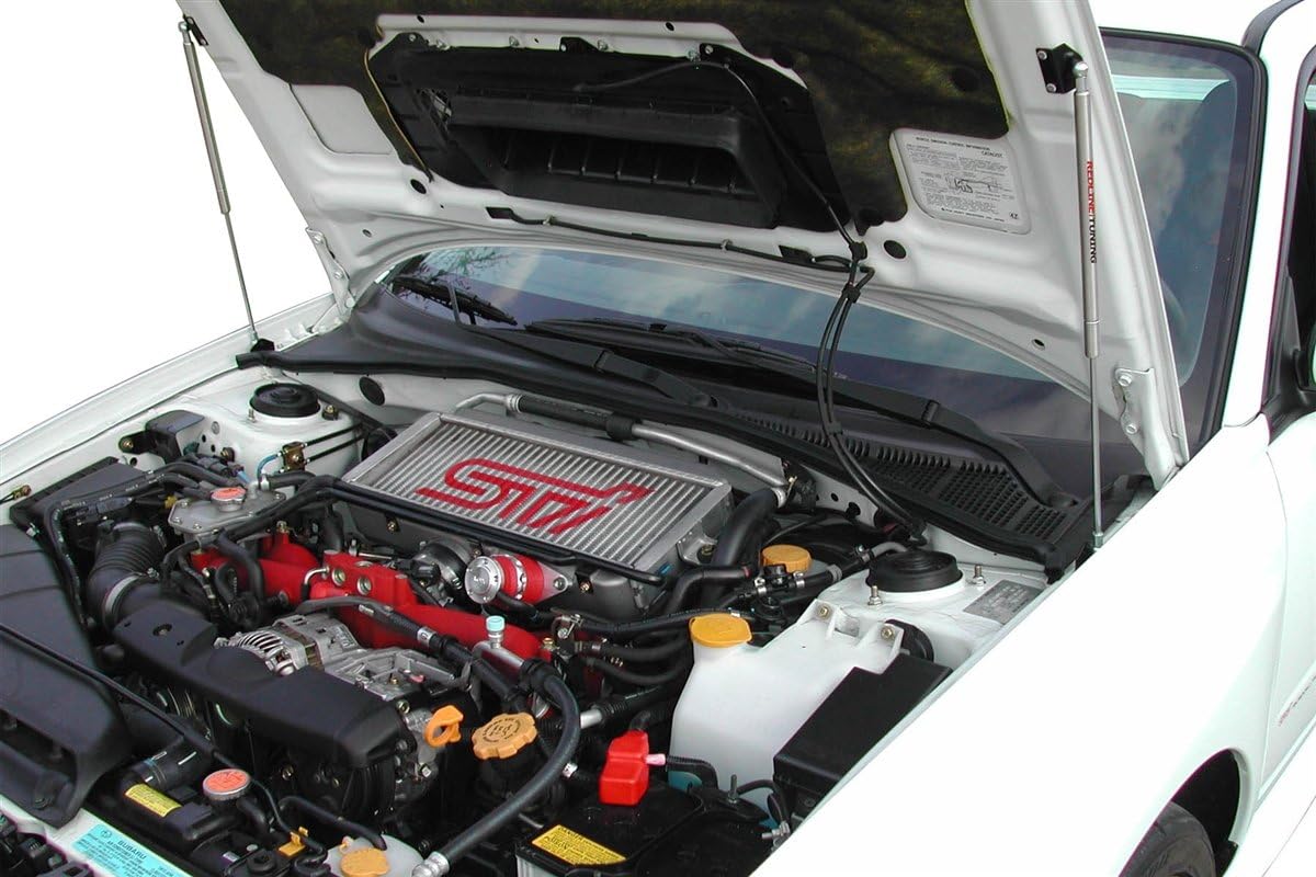 Redline Tuning 21-36001-02 Hood Quicklift Plus System Compatible with Subaru Impreza WRX 2002-2005 (All Black Components)