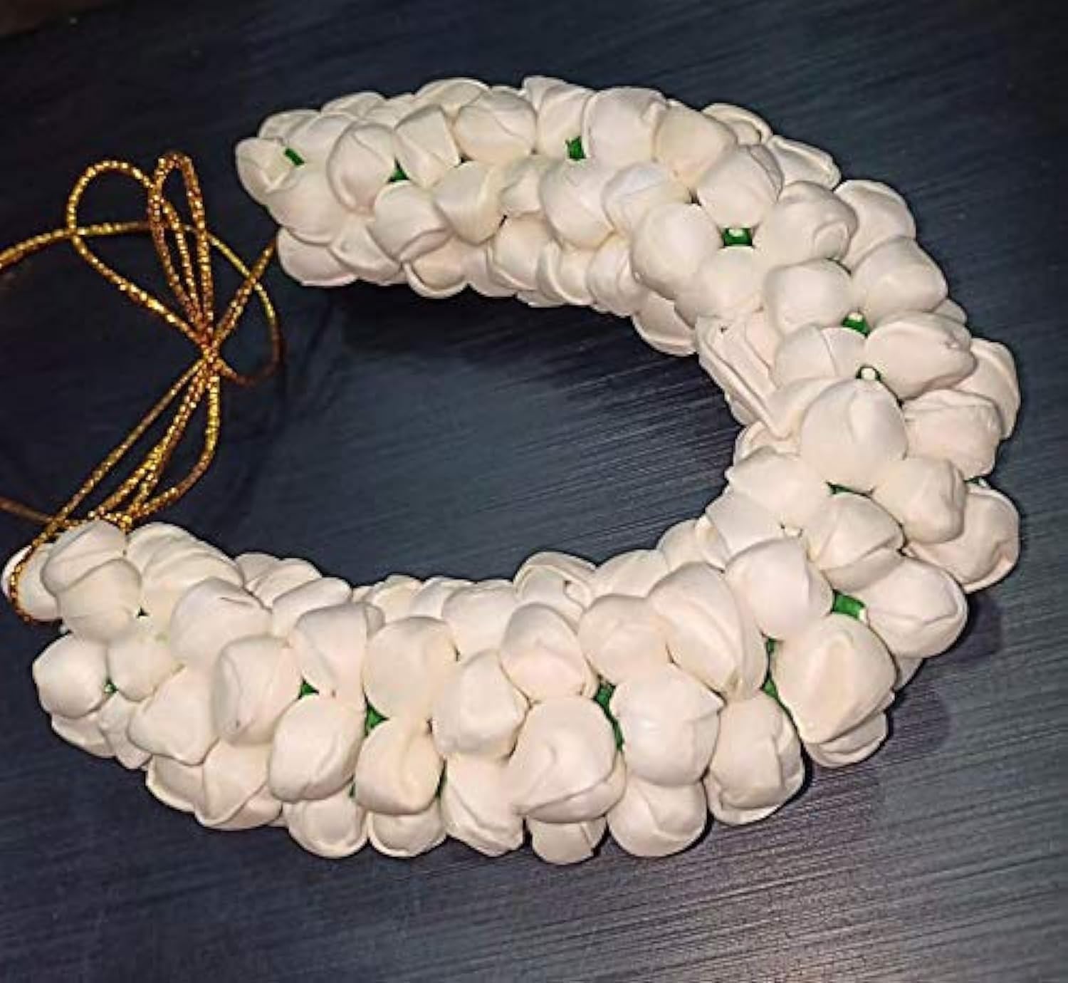 Traditional Indian Hair accessories White Gajra Artificial Flower Jewelry Handmade Veni tiara For Women Party Wear bridal mehndi Hair Bun