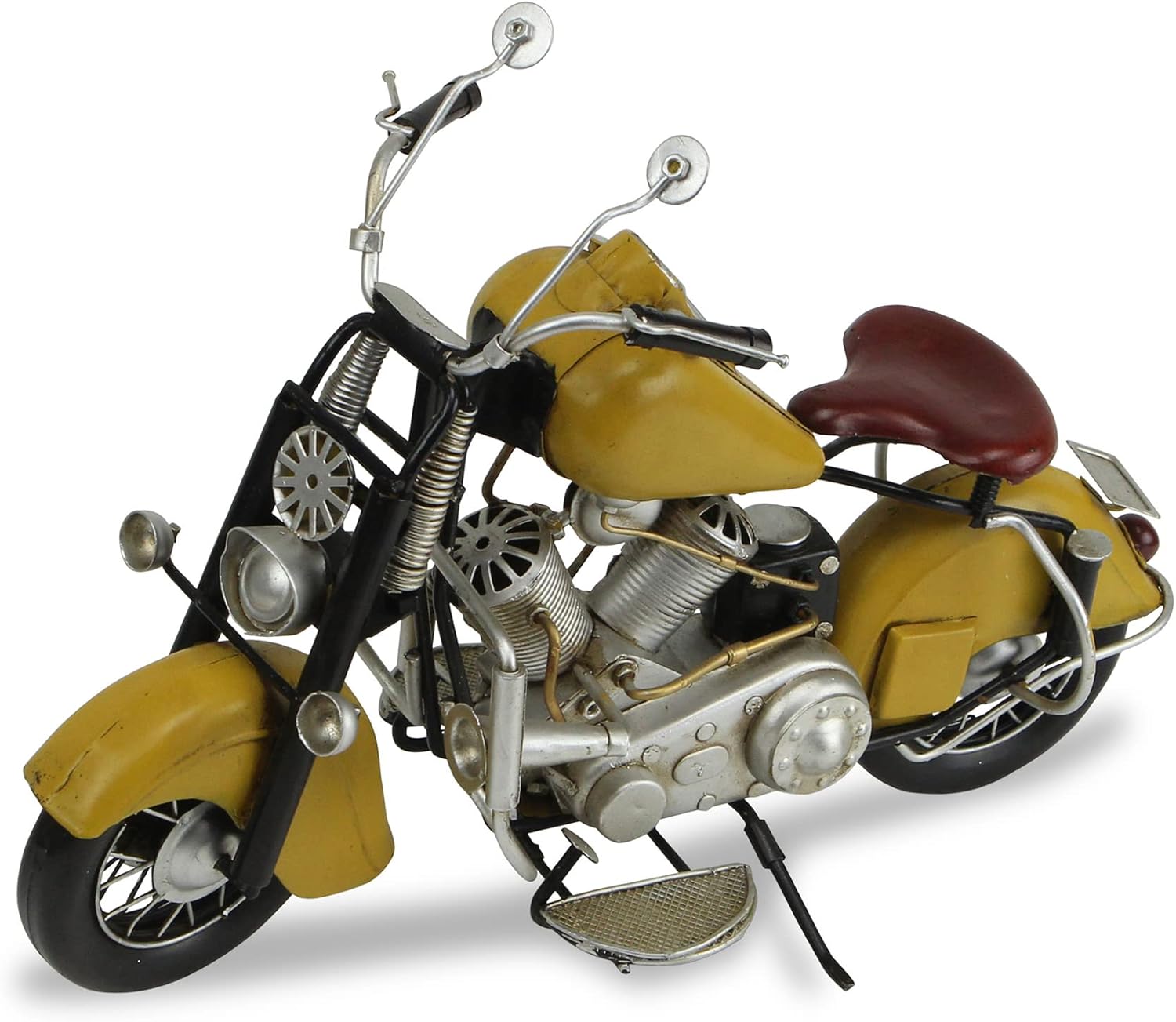 Cheung's Home Decorative Modern Yellow Motorcycle