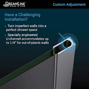 DreamLine Prism 34 1/8 in. x 72 in. Frameless Neo-Angle Pivot Shower Enclosure in Brushed Nickel, SHEN-2134340-04