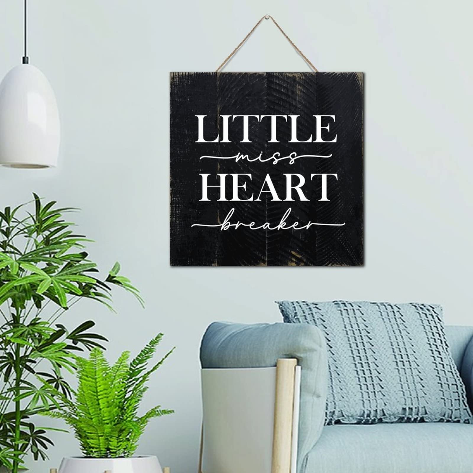 Décoration d'intérieur pour chambre à coucher plaque bois 30 cm