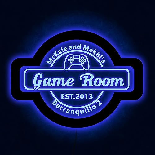 Miniatura 6 de Letrero de neón personalizado para gamer, arte de pared acrílico personalizado para sala de juegos, letrero iluminado para sala de juegos, letrero