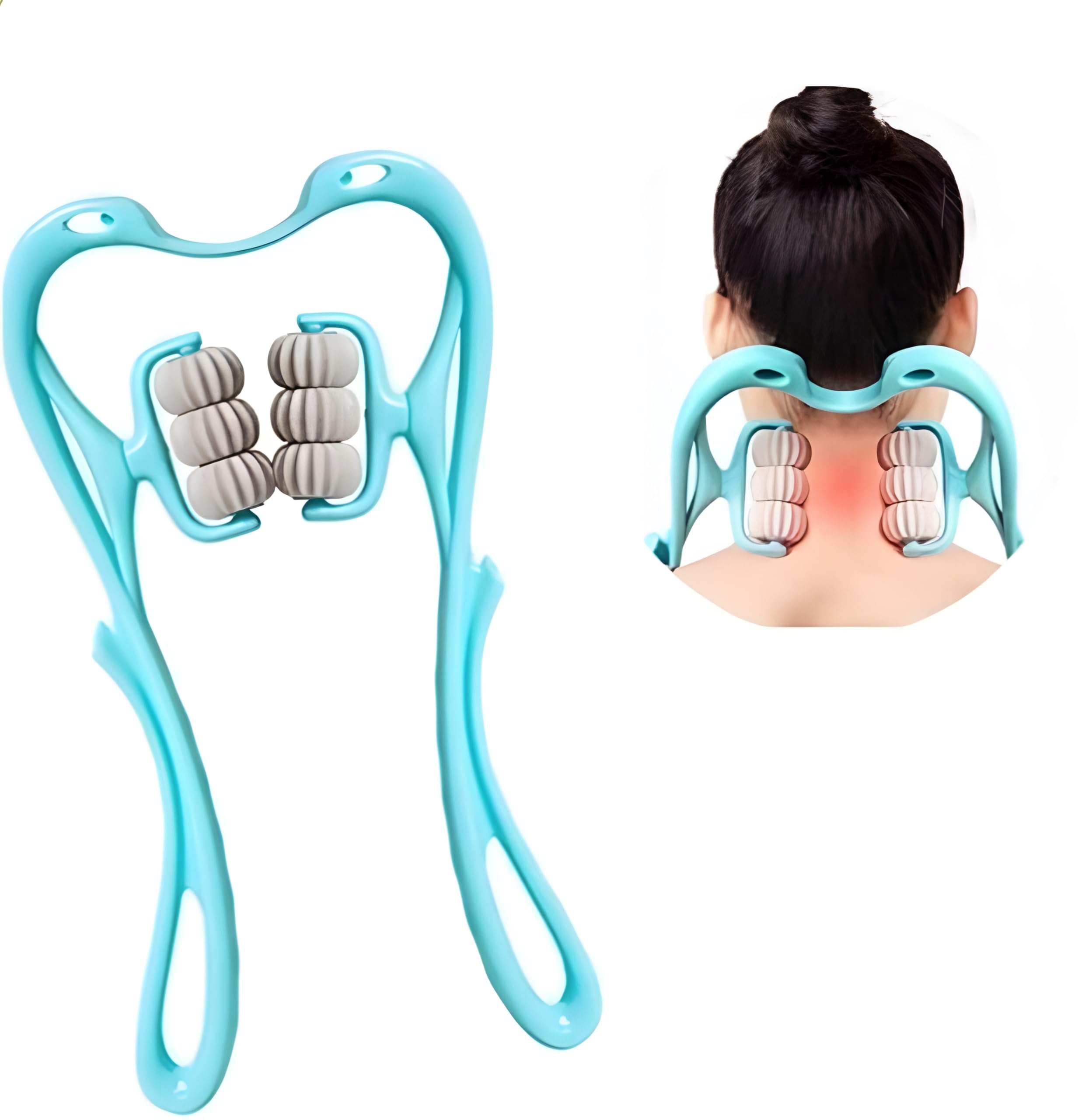 HK Shopping Neck Massager 1Pcs Neck Cervical Massager Manual Shoulder Neck Therapeutic Deep Tissue Massager Trigger Point Massage Tool for Neck Muscle Pain Relief (Multi color) (B0CL9NMSMS) Amazon Price History, Amazon Price Tracker