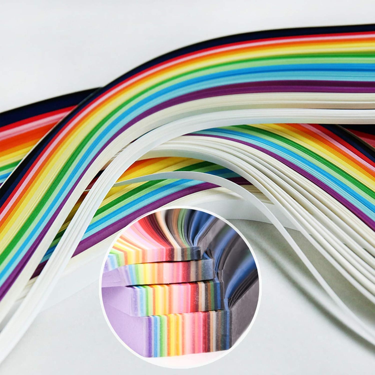 Paper Quilling Strips with 26 Colors 2080 Strips Quilling Tools and