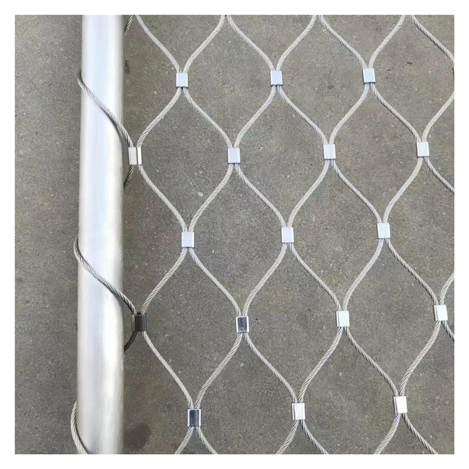 Filet de sécurité pour balcon en acier inoxydable tissé anti-évasion