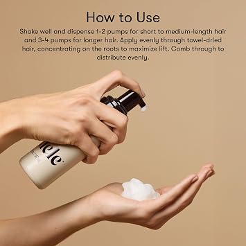 Odele Volumizing Foam Hair Styler for Heat Protection, Added Lift, and Straight to Wavy or Fine to Medium Hair Types, 5 Fl Oz