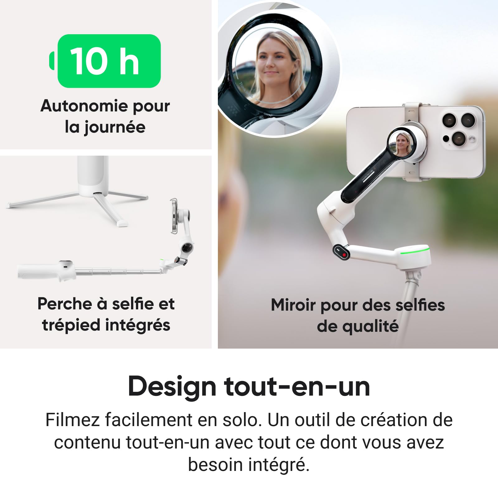 Insta360 Flow 2 Pro Magnetic Mount Bundle : Amazon.fr: High-Tech