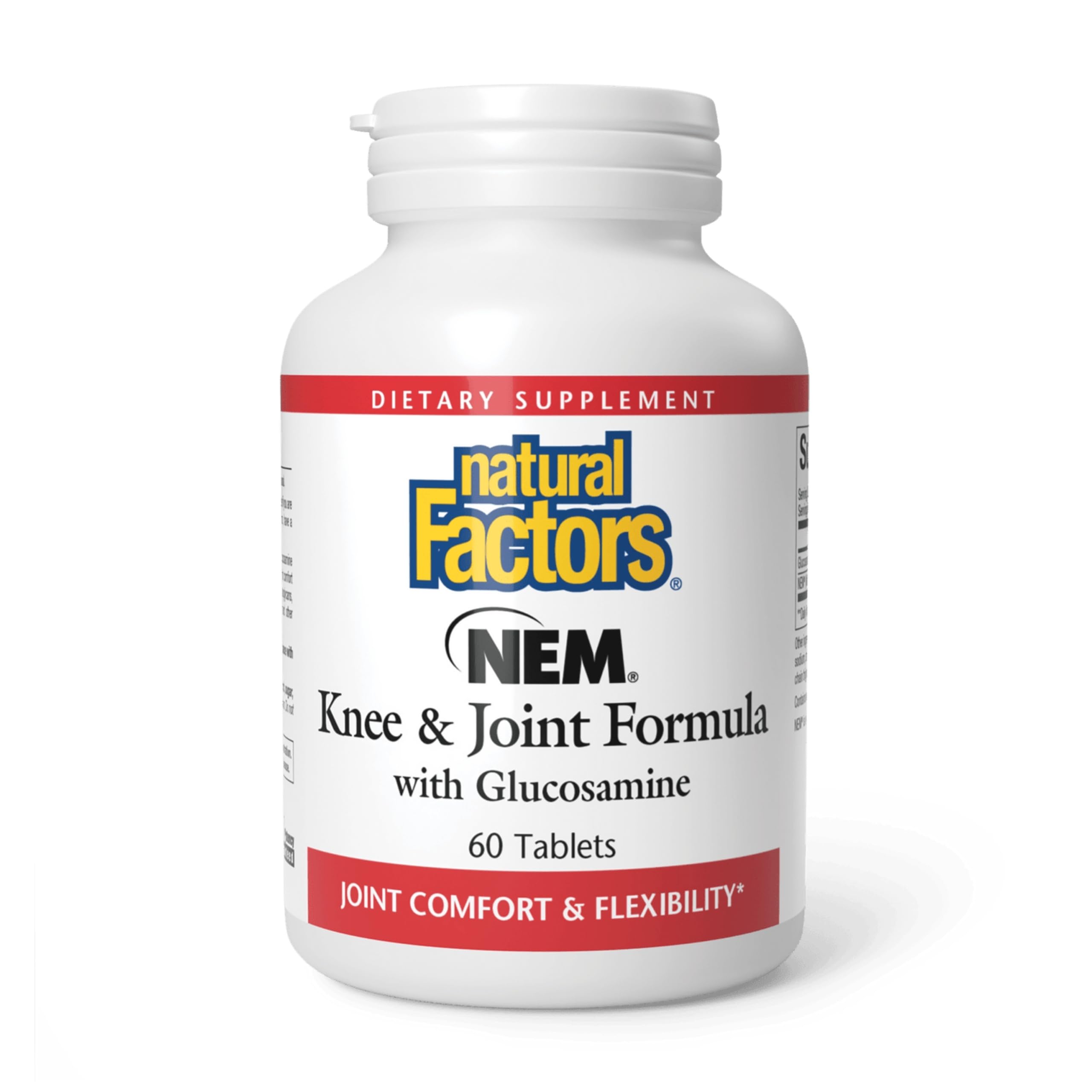 Natural Factors, NEM Knee & Joint Formula, Promotes Flexibility and Comfort, 60 Tablets