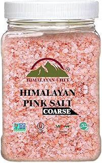 Sponsored Ad - Himalayan Chef Pink Himalayan Salt Coarse Grain, Plastic Jar - 5 lbs. For Refill Grinders
