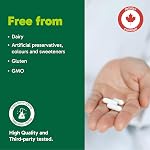 Organika Canadian-Made Glycine - Acides aminés protéiques - Aide la synthèse protéique, la formation de collagène, la santé articulaire et musculaire, effet calmant - 120caps