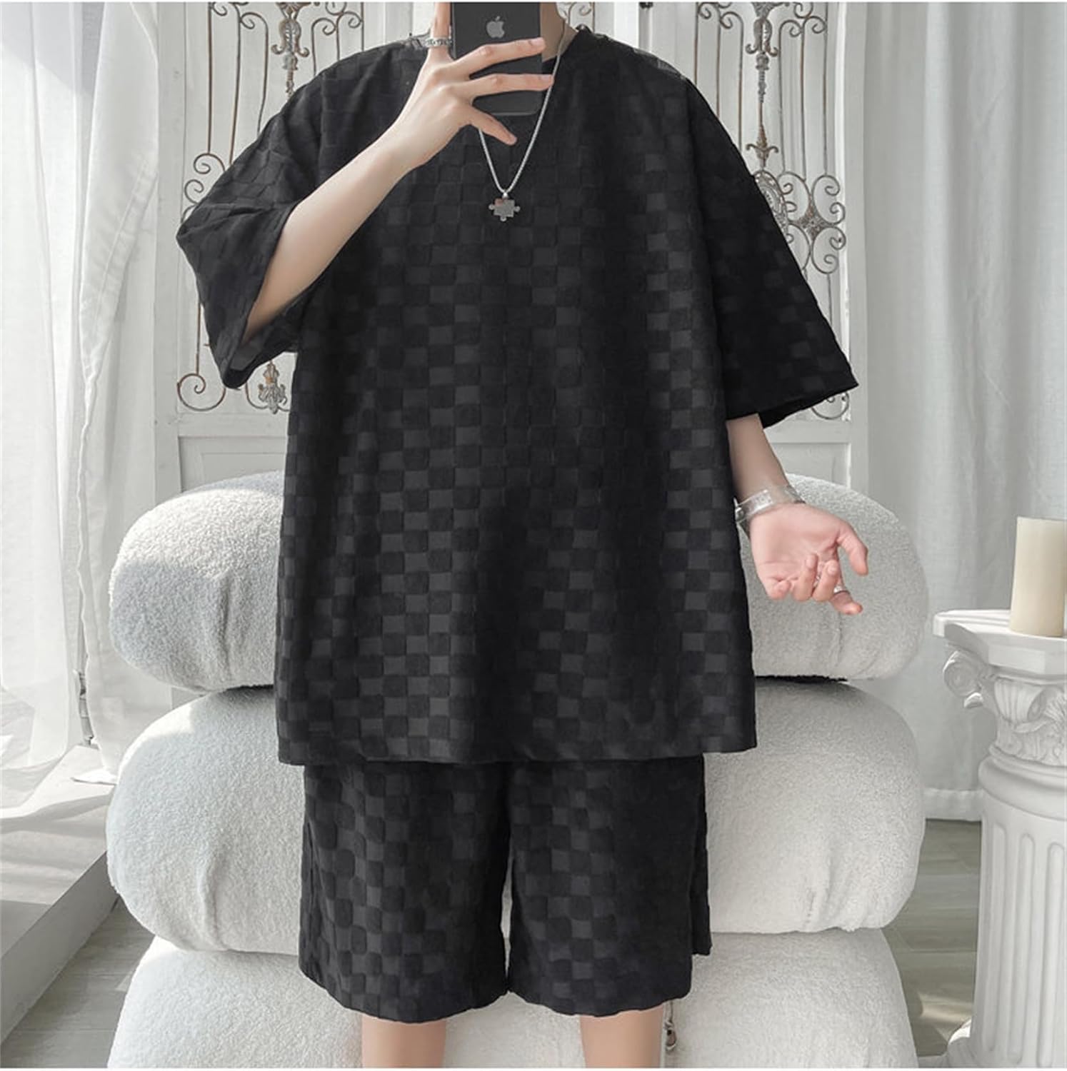 [Kanu Surf] メンズ ジャージ 上下セット 半袖 Tシャツ ショートパンツ 2点セット 男の子 スポーツウェア カジュアル