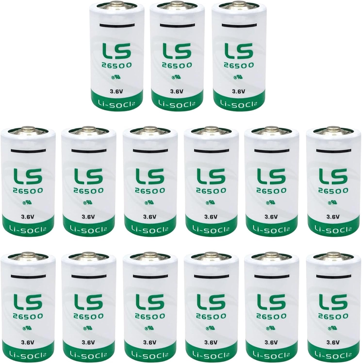 ❏ 15X LS26500 C Size 3.6V Lithium Thionyl Chloride Battery Replace for LS 26500 LSH14 ER26500 Battery