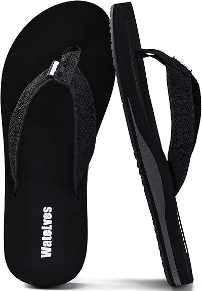 WateLves Womens-Flip-Flops-Thong-Sandals-Beach-Shoes Light and Comfortable for Vacation Walking-Bathroom-Pool