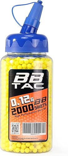 BBTac Airsoft BB 0.236 in Pulido 2000 Botella Redonda - Amarillo